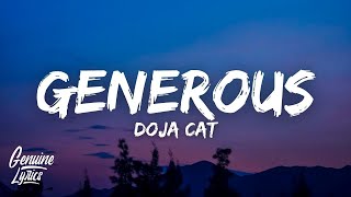 Doja Cat  GENEROUS Lyrics quotunreleased songquot [upl. by Ateuqram883]