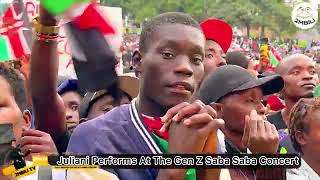 TUKO NJAA RUTO must go  Juliani Electric performance at Genz Saba saba concert at uhuru park [upl. by Mohorva]