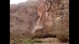 Grand Canyon Flash Flood Waterfall 2 MOV04247 [upl. by Sivatnod]