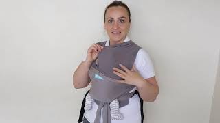 Moby Easy Wrap  How To Support Newborns Head [upl. by Sitnerp]