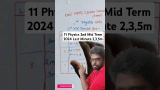 11 Physics 2024 2nd Mid Term 235m shorts trend viralvideo [upl. by Chladek904]