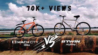 MACH CITY IBIKE VS BTWIN MYBIKE  Comparing features of Btwin mybike with machcity ibike [upl. by Zins]