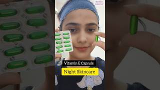 Vitamin E Capsule For Night Skincare💯Get Soft Glowing Skinbeatytipsviralfacemassageyttshorts [upl. by Samuele]