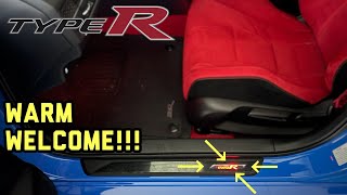 Civic Type R FL5  Illuminated Door Sill Plates OEM Honda Accessory  DIY Installation Guide [upl. by Perce]