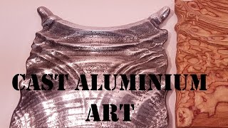 Greensand Casting Awesome Aluminium Wave Art [upl. by Elttil864]