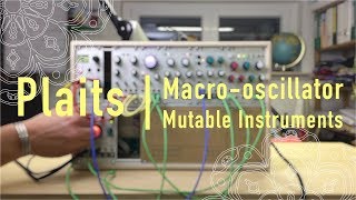 PLAITS  grooving bass using NEW DUAL OUTPUT function to WARPS  Mutable Instruments  EURORACK [upl. by Jeanine]