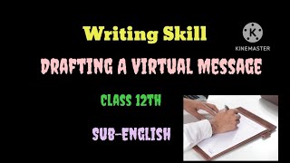 Drafting A Virtual MessageWriting SkillEnglishClass12HSCviralviralvideovideo youtubevideo [upl. by Dor]