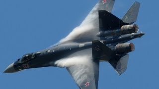 Paris Air Show 2013  Su35 vertical takeoff  Air Show HD [upl. by Ytok]