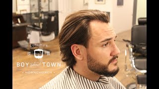 MENS LONG HAIR TUTORIAL  HD  step by step  how to style long hair [upl. by Patterman]