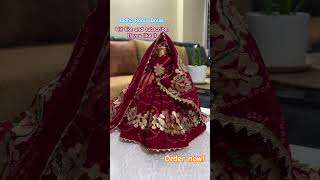 Radha Rani Dress Bandhani dress for Navratri Jugal Joda dress Bandhani Gota patti dress ssdn [upl. by Neeka]