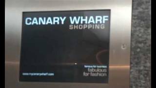 Tour of Lifts at canary wharf shopping centres [upl. by Haerr764]