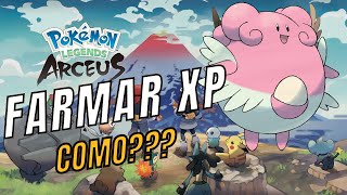 Pokemon legends arceus  Como farmar xp exp farm [upl. by Cutcliffe]