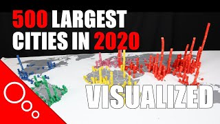 Every city over 1 million visualized [upl. by Nimajnab301]