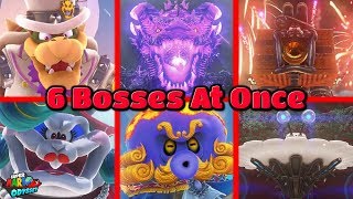 What If You Fight 6 Bosses At The Same Time  Super Mario Odyssey [upl. by Adlaremse]