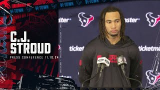 CJ Stroud addresses the media after Texans vs Lions game [upl. by Sudderth]