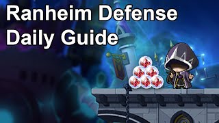 Ranheim Defense Guide  New Morass Daily  MapleStory [upl. by Onoitna390]