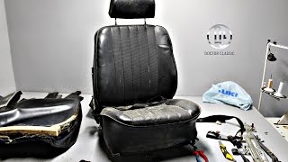 Porsche 911 T restoration  interior seats disassembly Doctorclassiceu [upl. by Ilyah]