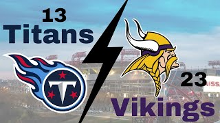 Titans Vs Vikings Postgame Show [upl. by Snilloc864]