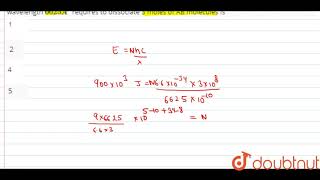 Bond dissociation energy of AB molecules is 300 kJ\quotmole\quot The number of [upl. by Pigeon77]