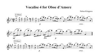 Vocalise 4 for Oboe d’Amore オーボエ・ダモーレの為のヴォカリーズ４ [upl. by Ron885]