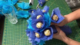 How to Make Ferrero Rocher Chocolate Bouquet [upl. by Freed]