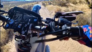 Hi desert loop on dual sport prepping for Baja 1000 Ironman [upl. by Coopersmith]