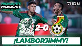 México 20 Ghana  HIGHLIGHTS  Amistoso Internacional  TUDN [upl. by Lachance]