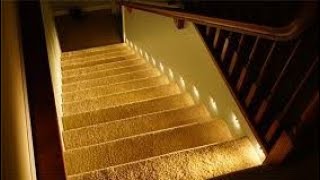 step lights  stair lights  how to wire step lights installing in home ElecctricLEDLights [upl. by Noguchi]