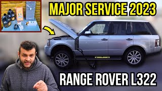 Range Rover L322 Major Service including turbo oil plug [upl. by Nylinnej]