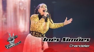 Inês Simões  quotChandelierquot Sia  Gala  The Voice Portugal [upl. by Launame]