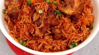 HOW TO MAKE QUICK AND EASY JOLLOF RICE WITH LEFT OVER STEWBY AYZAH CUISINE [upl. by Eadwina]