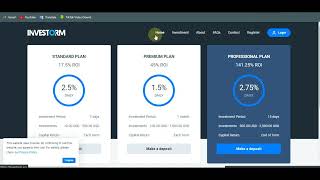 INVESTORM  Advanced Hyip Investment Management Platform [upl. by Anoirtac]