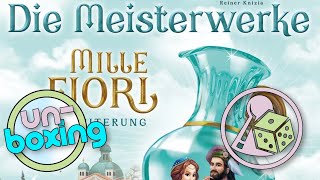 Unboxing Mille Fiori Master Pieces Meisterwerke Expansion [upl. by Carvey]