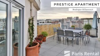 Paris Penthouses Virtual Tour  BoulogneBillancourt  PARISRENTAL  REF 59864 [upl. by Chita243]