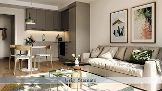 Cute Small Apartments Tiny Interiors under 400 sq ft 37 sq m 13 [upl. by Menedez860]