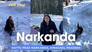 Snowfall in Narkanda  Hatu peak narkanda  Himachal Pradesh [upl. by Lyndon]