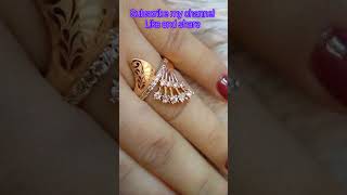 Gold finger ring beautiful design different types trending viral short [upl. by Hawthorn339]