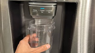 Ice channel solution Fridge refrigerator ice dispenser not working Easy fix [upl. by Itnavart494]