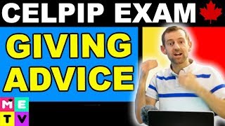 CELPIP Speaking Practice  Giving Advice [upl. by Ramled]