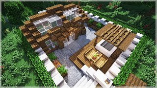 Simple Sunken Summer Minecraft Garden Build Design [upl. by Gauntlett]