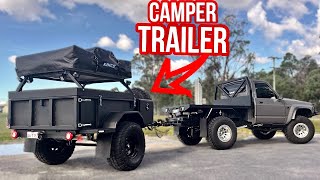 DIY CAMPER TRAILER IS FINISHED How Much Does It Weigh FIRST DRIVE 🔥 [upl. by Marsiella157]