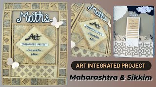 Art Integrated Project  Maharashtra amp Sikkim  CBSE Activity  Maths  Awesome Aboli [upl. by Riva708]