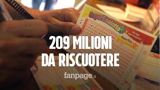 Superenalotto la vincita record da 209 milioni non è stata incassata ecco cosa può accadere [upl. by Nilrev593]