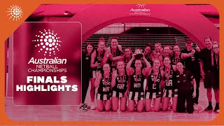 Finals Highlights  Australian Netball Championships 2023 [upl. by Cardwell]