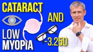 Cataract lens and low myopia of the eye [upl. by Adaiha93]