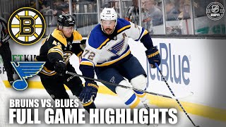 Boston Bruins vs St Louis Blues  Full Game Highlights  ESPN NHL [upl. by Mendie]