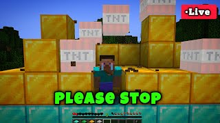 this challenge is very hart 🤯 Live DAY22 part1 minecraft [upl. by Kesia]