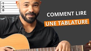 COMMENT LIRE UNE TABLATURE  TUTO GUITARE DÉBUTANT [upl. by Hanzelin213]