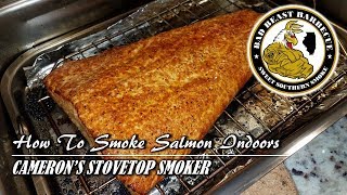 How To Smoke Salmon Indoors  Camerons Stovetop Smoker [upl. by Rehptosirhc]