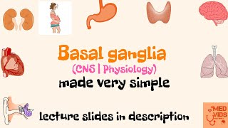 Basal Ganglia  Anatomy  Physiology  Med Vids made simple [upl. by Repotsirhc]